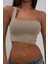 Tek Omuz Crop Bluz 3