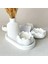 Dekoratif 3'lü Set, Lotus Mumluk, Vazo, Sunum Tabağı 4