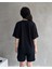 Kadın Modal Kumaş Oversize Kısa Kollu Kadın Eşofman Takımı, Şortlu, Bağcıklı Yumuşak Kumaş 3