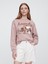 Kadın Açık Kahverengi Snoopy Fleece Sweatshirt 1