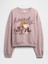 Kadın Açık Kahverengi Snoopy Fleece Sweatshirt 2