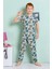 Elmkp Gri Safari Desen Erkek Çocuk Pijama Takımı 3-10 Yaş 3101 1