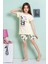 Elmkp Sarı Panda Desen Kız Çocuk Şortlu Pijama Takımı 3-10 Yaş 4204 1