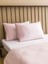 Lcw Home Pembe Desenli %100 Pamuk Çift Kişilik Pike Seti 2