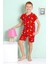 Elmkp Kırmızı Dinazor Desen Erkek Çocuk Şortlu Pijama Takımı 3-10 Yaş 3203 1