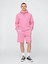Erkek Pembe Heavyweight Fransız Havlu Kumaş Şort 1