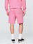 Erkek Pembe Heavyweight Fransız Havlu Kumaş Şort 5