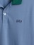 Erkek Mavi Colorblock Stretch Pique Polo T-Shirt 3
