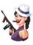 75X85MM Female Gangster 1