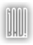 Good Bad STICKER17X17 cm Beyaz 1