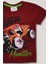 Erkek Çocuk Penye Tişört - Bordo Tough Monster Baskılı %100 Pamuk T-Shirt - 8-9-10-11-12-13 Yaş 2