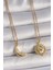 316L Çelik Gold Renk Ay Güneş Model Arkadaşlık Kadın Kolye - TJ-BKO10027 2