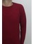 Fistan Store Erkek Bordo Düz Spor Kesim Normal Kalıp Bisiklet Yaka Uzun Kollu Body 2