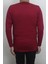 Fistan Store Erkek Bordo Düz Spor Kesim Normal Kalıp Bisiklet Yaka Uzun Kollu Body 3