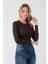 Basic Bisiklet Yaka Uzun Kollu Crop Body 4