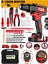 Strax E-14394 Metal Şanzıman 2 Akülü 37 Pcs Set Hediyeli Akülü Vidalama Matkap 45 Torq Kademeli 1