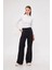 Iki Iplik Bol Paça Eşofman Pantalon - Siyah 4