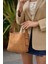 Kadın Şık Yumuşak Shopper Ayarlanabilir Askılı Deri Omuz Çantası Geniş Hacimli Günlük 3
