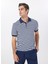 Polo Yaka Basic Çizgili Lacivert Erkek Kazak F5SM-KZK 2939 1