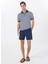 Polo Yaka Basic Çizgili Lacivert Erkek Kazak F5SM-KZK 2939 2