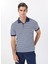 Polo Yaka Basic Çizgili Lacivert Erkek Kazak F5SM-KZK 2939 4