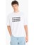 %100 Pamuk Loose Fit Bisiklet Yaka Baskılı Kısa Kollu Tişört F5705AX25SM 3