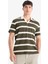 Regular Fit Polo Yaka Kısa Kollu Triko Görünümlü Tişört E3965AX25SM 3
