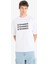 %100 Pamuk Loose Fit Bisiklet Yaka Baskılı Kısa Kollu Tişört F5705AX25SM 4