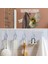 5 Li Güçlü Yapışkanlı Şeffaf Duvar Askısı Banyo Mutfak Düzenleyici Pratik Askılık 3