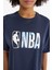 fit Nba Wordmark Oversize Fit Bisiklet Yaka Sporcu Kısa Kollu TIŞÖRT E3628AX25SM 5