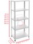 5 Katlı Galvaniz Çelik Raf - Depo, Arşiv, Kiler, Dosya, Market Rafı - 31x60 cm-200 cm-0.70 mm 3
