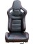 Recaro Model Deri Oto Yarış Koltuğu Siyah Spor Koltuk Takımı 2'li Set JBR1053 1