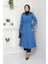 Kadın Giyim Abiye Moda Leopar Desenli Kapşonlu Bondit Kap 2659 2