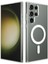 Samsung Galaxy S23 Ultra Kılıf Magsafe Wireless Kablosuz Şarj Uyumlu Manyetik Şeffaf Kapak 1