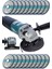 Teknoloji 1800 W Bakır Sargılı 115 mm Avuç Içi Spiral Kesme ve Taşlama Makinası 20 Taş Hediyeli 1
