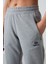 Gri Melanj Kadın Gizli Fermuar Cepli Slim Fit Klasik Paça Eşofman Alt-94148 3