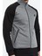 Gri Melanj-Siyah Erkek Dik Yaka Çift Renk Slim Fit Klasik Paça Eşofman Takımı-85113 1