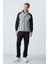 Gri Melanj-Siyah Erkek Dik Yaka Çift Renk Slim Fit Klasik Paça Eşofman Takımı-85113 1