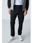 Gri Melanj-Siyah Erkek Dik Yaka Çift Renk Slim Fit Klasik Paça Eşofman Takımı-85113 7