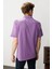 Erkek Polo Yaka T-Shirt Lila 4