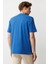 Erkek Sıfır Yaka T-Shirt Saks 3