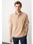 Erkek Polo Yaka T-Shirt K.bej 5