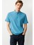Erkek Polo Yaka T-Shirt Turkuaz 4