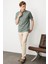 Erkek Polo Yaka Merserize T-Shirt A.yeşil 5