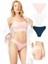 Klasik Basic Lazer Kesim Bikini Külot 3'lü Paket 1
