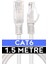 Cat6 Ethernet Kablosu 1.5mt. 1000MBPS Internet Network Kablosu Fabrikasyon Lan Kablo 1