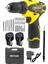 Germany Technology 32 V Darbesiz Metal Şanzıman Çift Akülü Şarjlı Vidalama Matkap Sarı + Set 2