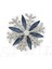 Lacivert Taşlı Gümüş Renk Kar Kristali Broş 1