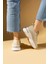 Parlak Taş Detaylı Bağcıklı Triko Rahat Taban Kadın Sneakers 36-872-25 3