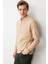 Erkek Polo Yaka Uzun Kollu Sweatshirt K.bej 4